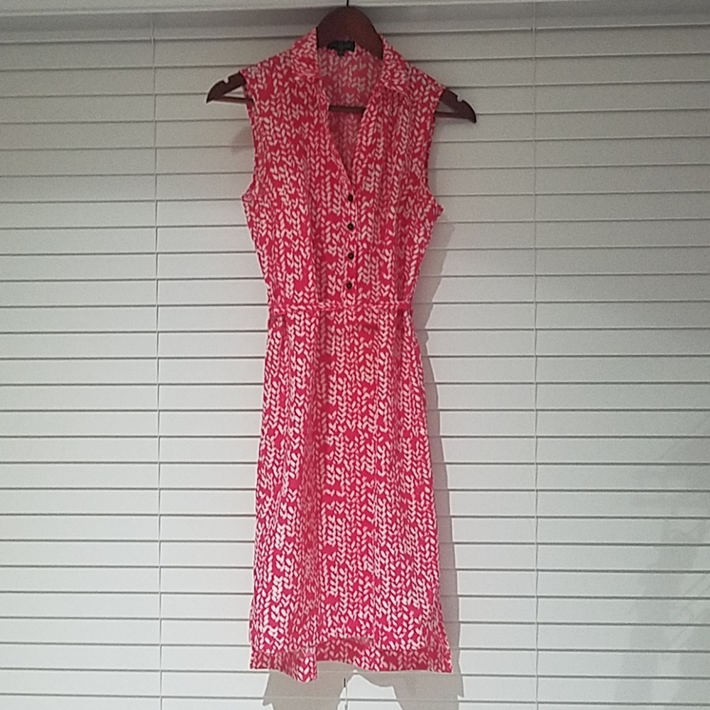 Pink print dress from The Limited